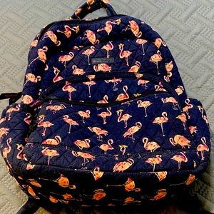 Vera Bradley Flamingo Fiesta Bookbag Set